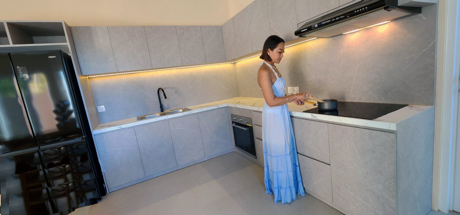 Bali Luxury Retirement Villa Kitchen Electric Oven and Range